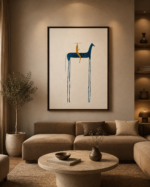 Yellow Rider on a Blue Horse - Görsel 3